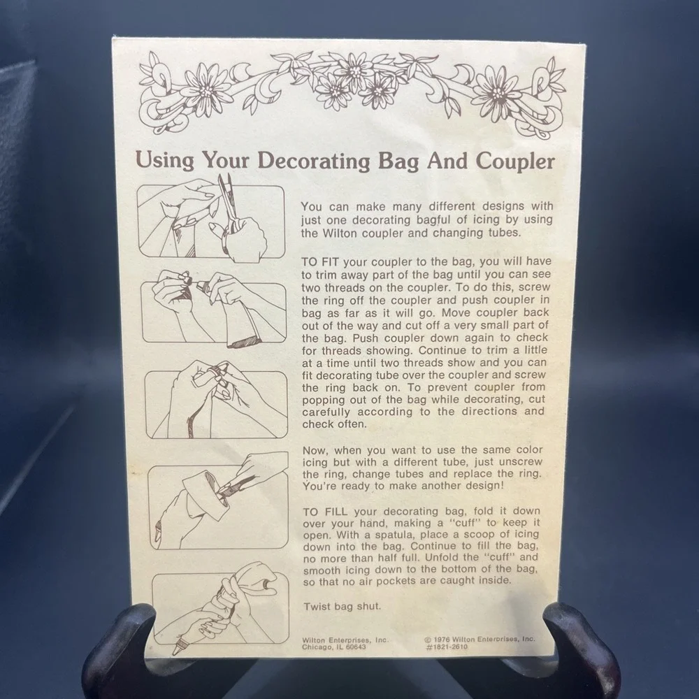 1976 Wilton Complete Instructions For Baking Decorating Scooby Doo Cake Foldout